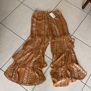 Orange flow he pants